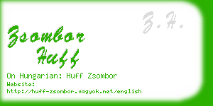 zsombor huff business card